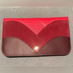 Kate Spade Nadine Patchwork Clutch Wallet in Red